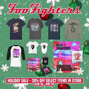 35K views · 572 reactions | 20% off select merch items (excluding media) now through 11/29 in the official store!!! https://shop.foofighters.com/ | Foo Fighters | Facebook