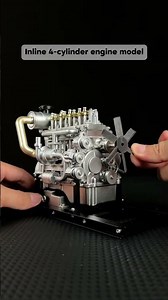 Inline 4-cylinder engine model #enginemodel #mechanic #model #DIY