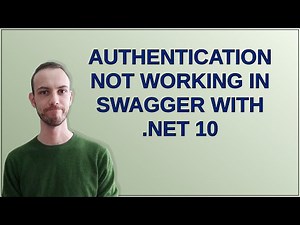 Authentication not working in Swagger with .NET 10