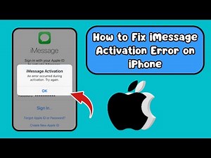 How to Fix iMessage Activation Error on iPhone?