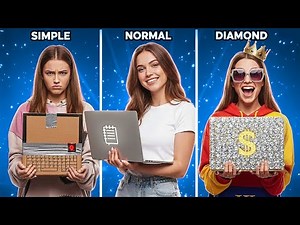 🎒SIMPLE STUDENT vs NORMAL STUDENT vs DIAMOND STUDENT ✨🤓Creative School Hacks & Funny Moments