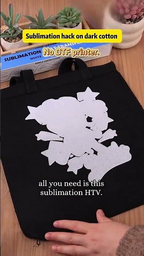 One video shows you how to do sublimation on 100% black cotton fabric.