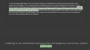 response strategies. This comprehensive mapping system provides detailed information on fire-prone a