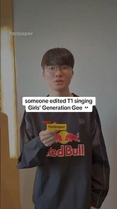 T1 players singing Gee 🤣 #t1