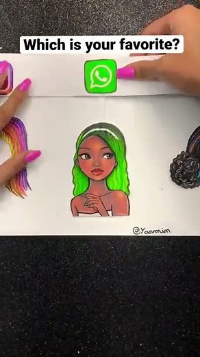 Which hair is your favorite? 🥰👩🏾‍🦱 #shorts #hair #art #drawing #artist