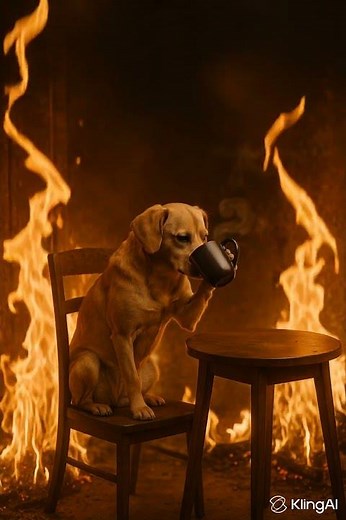 This Is Fine – Dog Edition 🐶☕🔥