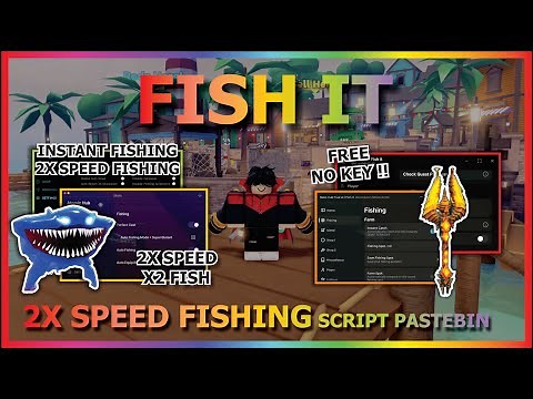 FISH IT Script Pastebin 2025 AUTO FARM, INSTANT FISHING, 2X SPEED FISHING, ELEMENT ROD (NO KEY) 🏝️🐟