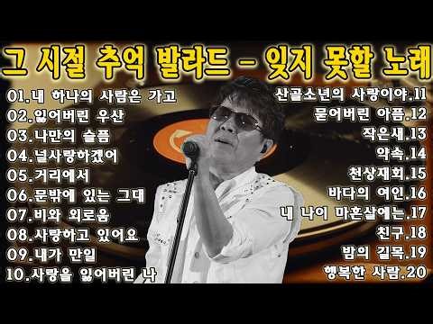 이 노래 나오면 그냥 못 넘깁니다 | 한국 옛날 노래 모음 | 조용필 친구 이문세 행복한 사람 | 추억의 발라드 명곡