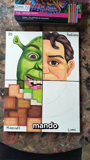 Shrek in Minecraft Style 🔨💚✨ #youtubeshorts #shrek #vlog