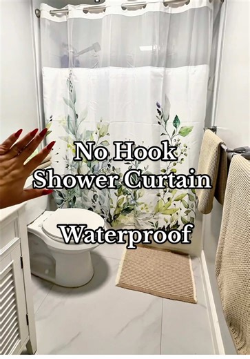 Watercolor Plant Shower Curtain, Waterproof & No Hook Design, Country-Style Bathroom Accessory, Ideal for Hotels & Home Decor, 72x75in • Waterproof Shower Curtain • Chic Waterproof Curtain #tiktokshopblackfriday #tiktokshopcybermonday #tiktokshopcreatorpicks #HomeDecorFinds #bathroommakeovers