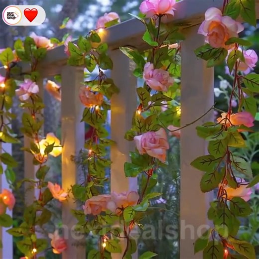 Pro tip: Drape them over pergolas, fences, or balcony railings for a romantic "secret garden" vibe! 🌿🏡 Instant enchantment! Link in comments! 🎁 | Next Deal Shop