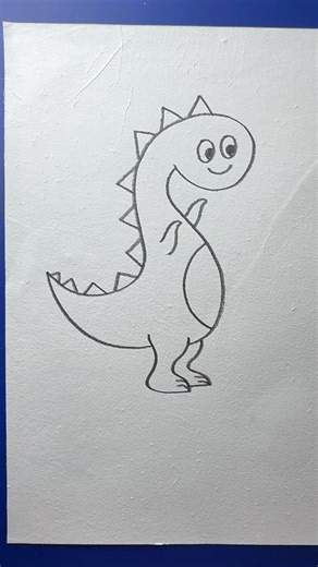 How to draw a dinosaur for beginners