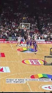 Glimpse of Sydney vs illawarra basketball match highlights 😀😃