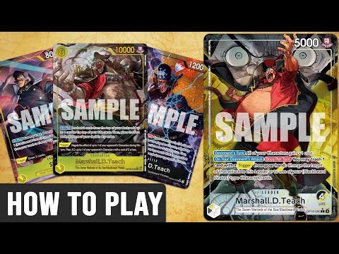 How To Play Black Yellow Marshal.D.Teach - One Piece TCG