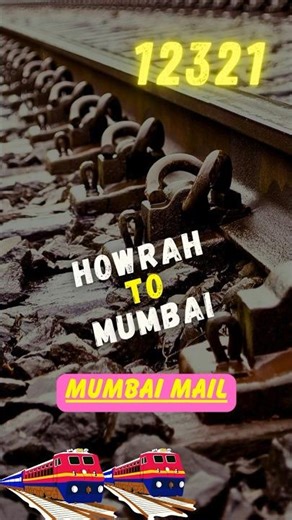 🚆 12321 Howrah Mail — Mumbai CSMT to Howrah | Route Map | @MapMyMadness #shorts