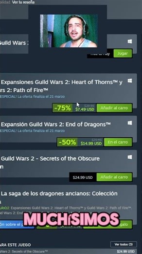 ORDEN PARA COMPRAR LOS DLC EN GUILD WARS 2