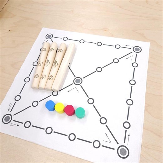 Yut Nori: Korean Family Strategy Game With Canvas Board - Etsy