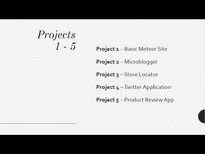 Projects in MeteorJS - Learn By Building 10 Projects