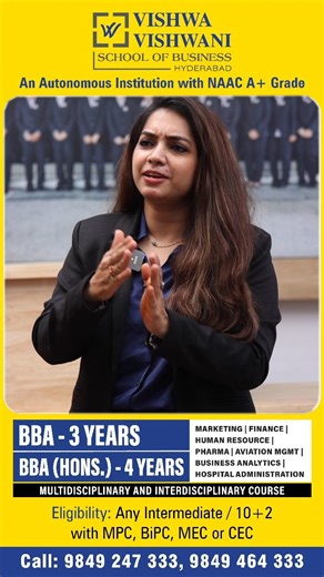 5.4K views | Discover the exciting BBA specializations at Vishwa...