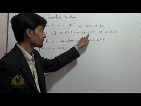 Transitive Relation, Equivalence Relation