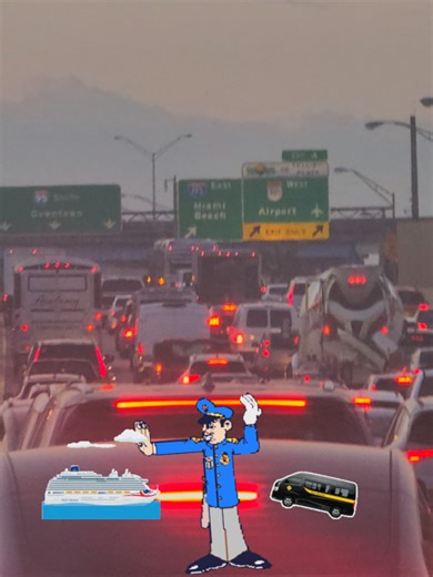 Miami traffic update 🚨 Heading into Downtown Miami on I-95 South this morning and traffic is already stacking up near the I-195 / SR-112 interchange. If you're heading to: Port Miami Miami Beach or Miami International Airport Give yourself extra time this morning. Real road updates from someone who drives this every day. #MiamiTraffic #I95Miami #DowntownMiami #PortMiami #MiamiDrivers