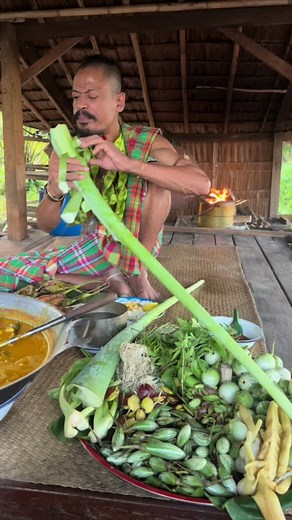 #แกงส้มปลากดคลองสมรมปลาช่อนกับส้มมุด ปลาเค็มทอด แจ่วบ่ง ผักบ้านๆสดๆยวบ ยวบครับพี่น้อง มาๆ@📌พี่หลวงจงคนมีหนวด(ช่องสำรอง)