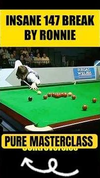 OUTSTANDING 147 😱 | Ronnie O’Sullivan vs James Wattana | 1999 Welsh Open 🎱🔥