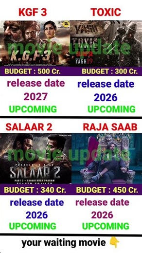 Rocking Star Yash × Rebel Star Prabhas | Upcoming 4 Movies | Pan India Dhamaka 💥