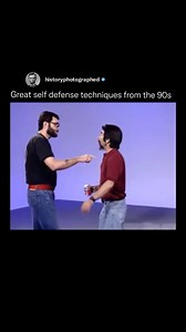 519K views · 15K reactions | In the 1990s, self-defense classes taught creative tactics like spitting soda in an attacker’s eyes or throwing your glasses to cause a distraction. These moves used surprise and everyday items to escape danger. | History In Pictures | Facebook