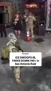 1.3K views · 1.2K reactions | WATCH: ICE SWOOPS IN, TAKES DOWN 140+ in San Antonio Raid – Tren de Aragua Gang Members Among Those Arrested | Truwire | Facebook