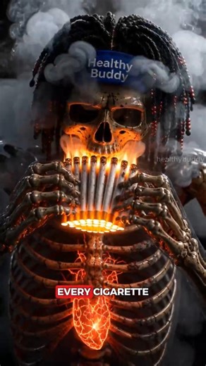 What Smoking Does to Your Body in Seconds 🚬☠️ #SmokingKills #HealthWarning #healthybuddy