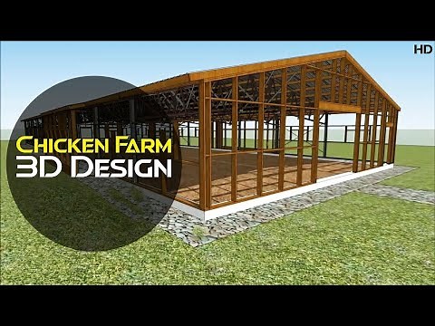Chicken Farm Design 3D | Chicken Cage Designing 3D Animation | Discover Agriculture