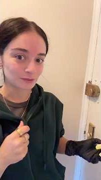 polishing my deadbolt using brasso ITS SO SHINY