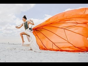 Fashion Editorial Photoshoot Using a Parachute Dress