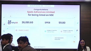 The #NSEBell has rung in the celebration of the listing of Speb Adhesives Limited on NSE Emerge today, on our exchange NSE India #NSEIndia #NSEEmerge #listing #IPO #StockMarket #ShareMarket #SpebAdhesivesLimited Ashishkumar Chauhan | NSE India