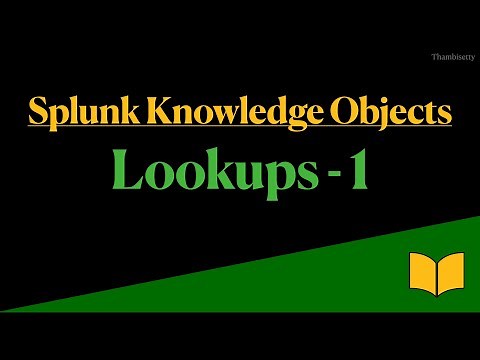 Splunk knowledge objects | Splunk Lookups | Splunk Lookups Part 1