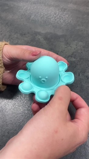 Pop It Octopus Toy - Lekia Fidgets in Blue and Purple