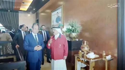 Egypt's President meets King Hamad bin Isa Al Khalifa in Manama during Gulf tour