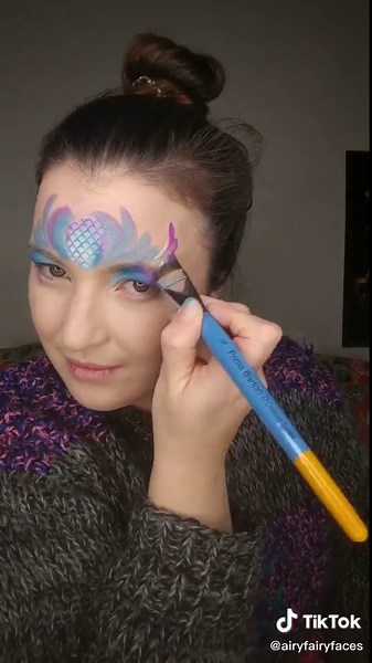 Mermaid Face Painting Tutorial for Kids