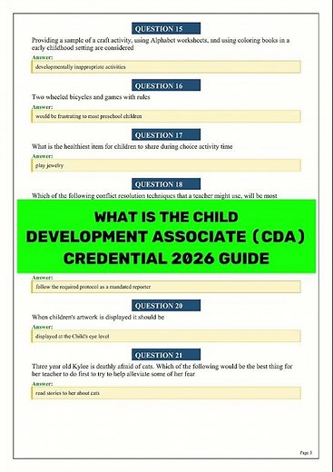 WHAT IS THE CHILD DEVELOPMENT ASSOCIATE CDA CREDENTIAL 2026 GUIDE video