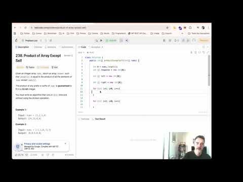 LeetCode 238 – Product of Array Except Self 🚀 | Explicación + Solución Óptima O(n)
