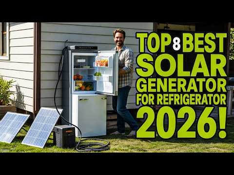 Top 8 Best Solar Generator For Refrigerator 2026!