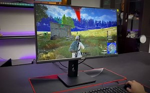 大吉大利今晚吃鸡，280hz电竞小钢炮绝地求生游戏实拍视频，安美特27英寸1k 280hz电竞游戏显示器，电脑外接fast IPS屏幕快速液晶面板，支持升降旋转