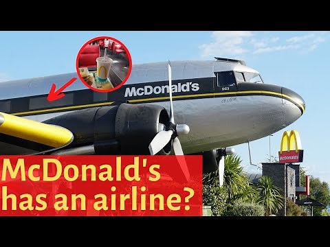 TOTALLY SERIOUS FLIGHT REVIEW of Air McDonald's DC-3: World's Coolest McDonald's - Taupo New Zealand