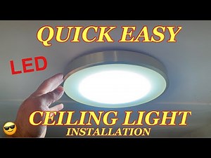 HOW to INSTALL an LED CEILING LIGHT. Easy!