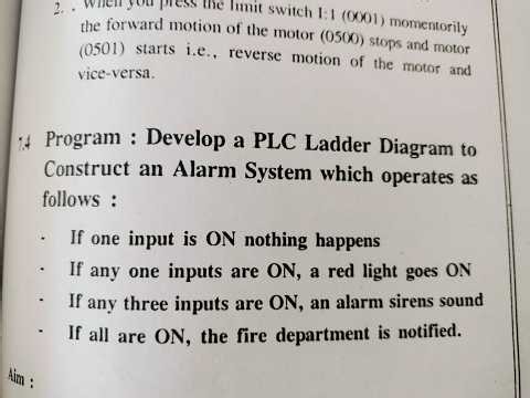 PLC program & HMI screen : Alram system
