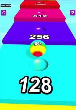 2048 Colors Ball Run 💸🎱❤️ All Levels Gameplay Walkthrough Android, iOS