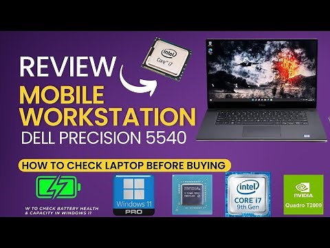 Dell Precision 5540 Mobile Workstation Review | Intel Core i7 9850H 9th Generation 32GB Ram 512gb