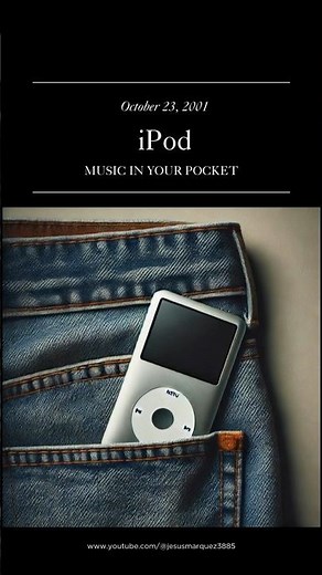 October 23, 2001 iPod: MUSIC IN YOUR POCKET#historyfacts #shortvideo