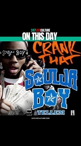 May 2, 2007, Soulja Boy Tell ‘Em released his debut single “Crank That (Soulja Boy) 🎶💿 #SouljaBoy #CrankThat #HipHop #Rapper #Rap #Music #Dance #Song #Classic #throwback #live #2000s #dancemusic #247lc #247liveculture | 247 Live Culture